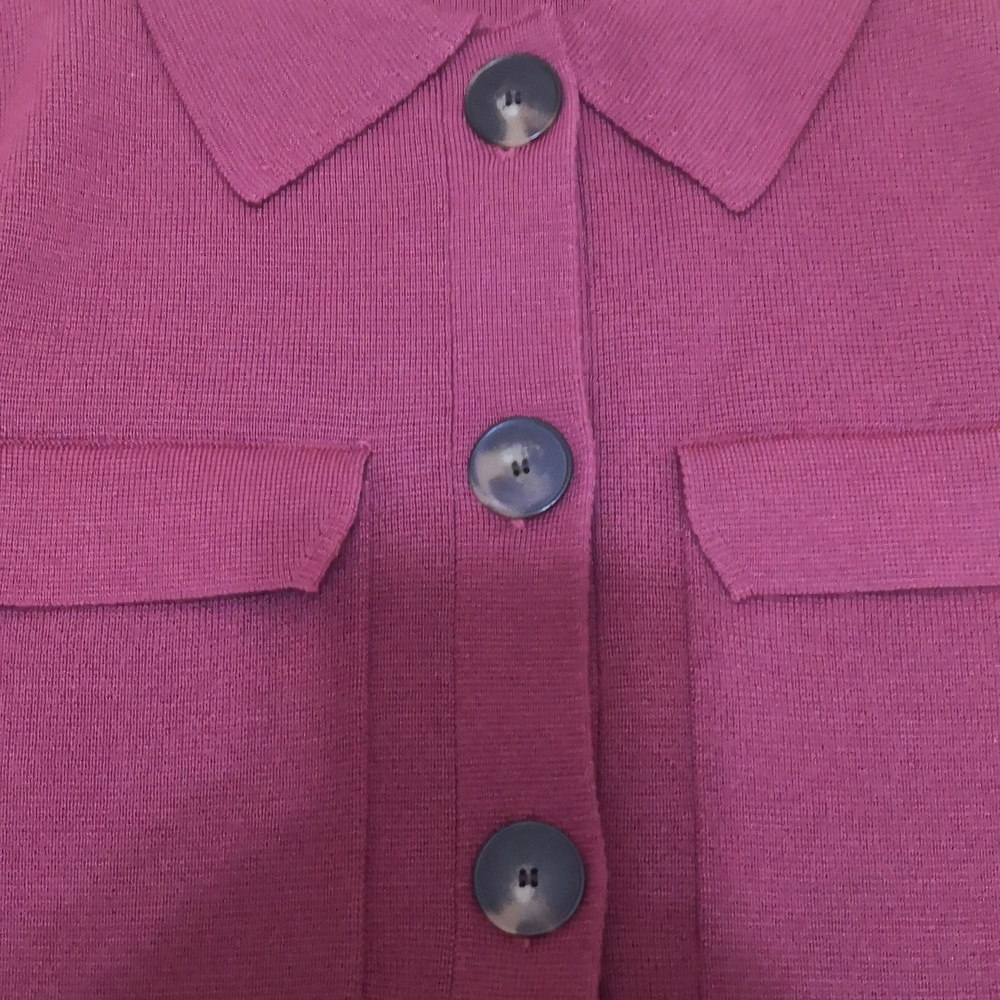 Sezane Betty Cardigan Rosewood - Picture 5 of 6